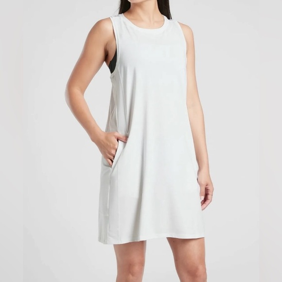 ⚪️ATHLETA PACIFICA ILLUME WHITE DRESS Women’s Size Small⚪️ - Picture 9 of 10